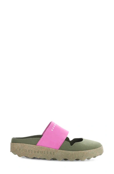 Shop Asportuguesas By Fly London Cana Slide Sandal In 001 Military Green O