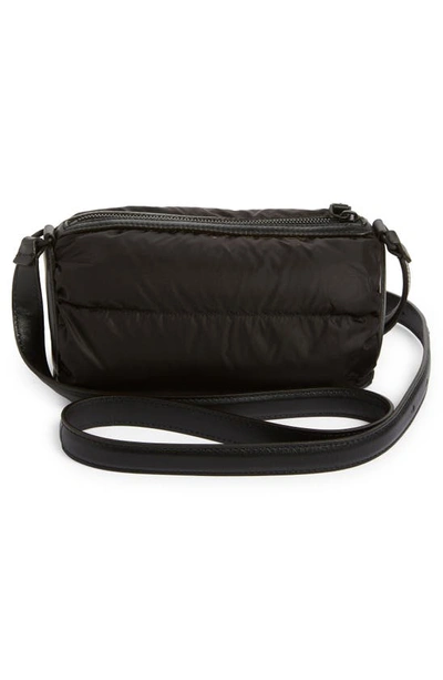 Shop Moncler Keoni Down Puffer Crossbody Bag In Black