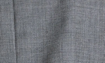Shop R13 Plaid Tie Front Crop Wool Blazer In Dark Grey Glen Plaid