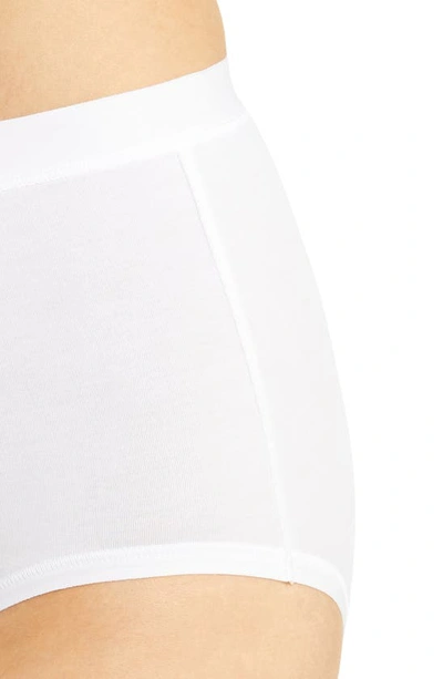 Shop Wacoal Understated Cotton Blend Briefs In White