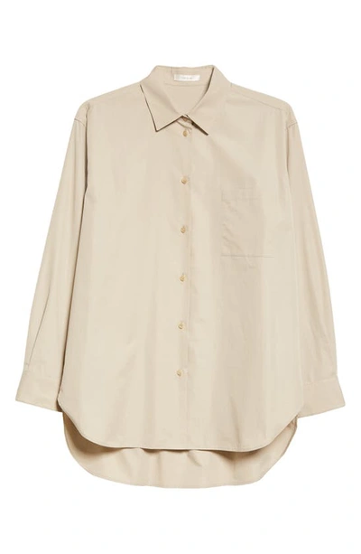 Shop The Row Brant Cotton Button-up Shirt In Stone