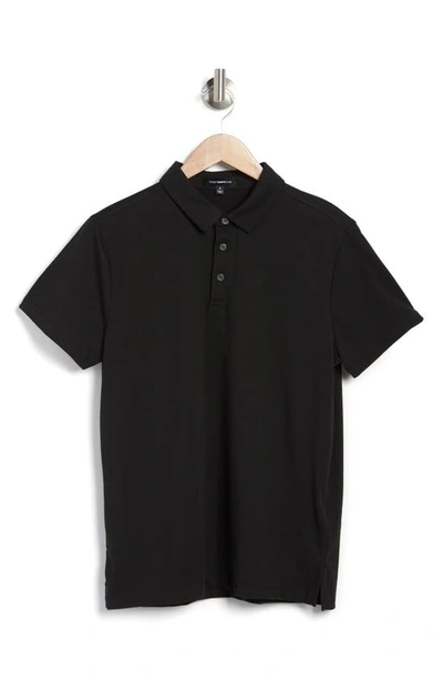 Shop Westzeroone Boston Cotton Blend Polo In Black