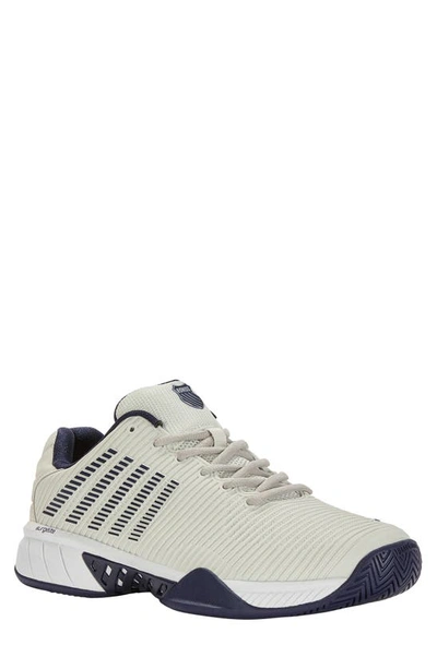 Shop K-swiss Hypercourt Express 2 Tennis Shoe In Vaporous Gray/ White/ Peacoat