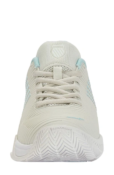 Shop K-swiss Hypercourt Express 2 Tennis Shoe In Gray/ White/ Blue Glow