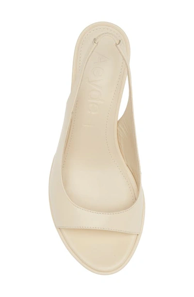 Shop Aeyde Miranda Slingback Sandal In Creamy