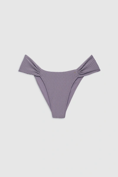 Shop Anine Bing Naya Bikini Bottom In Violet