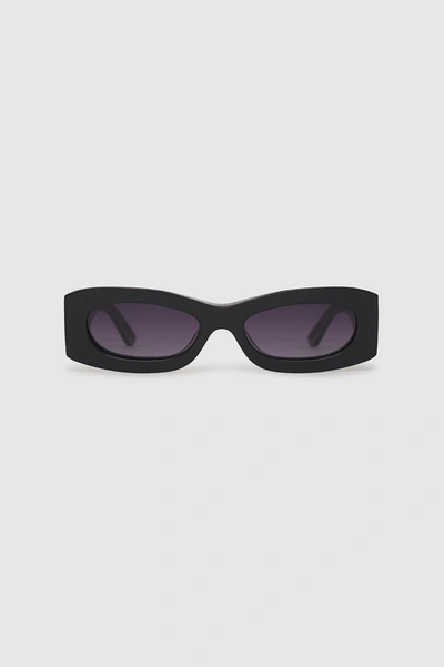 Shop Anine Bing Malibu Sunglasses In Black