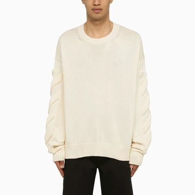 Shop Off-white ™ | Beige 3d Diag Cotton Jersey