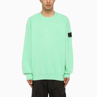 Shop Stone Island Shadow Project Mint Jersey Crew-neck Sweatshirt In Green