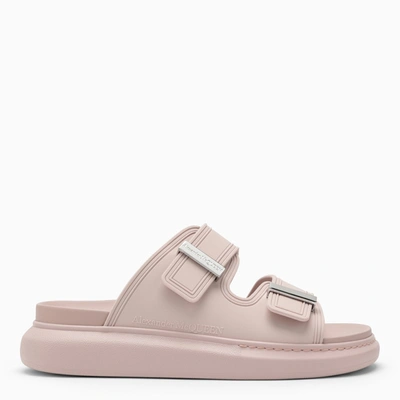 Shop Alexander Mcqueen Tea Rose Hybrid Sandals In Pink