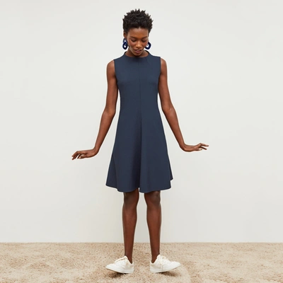 Shop M.m.lafleur The Malala Dress - Recycled Wondertex In Midnight