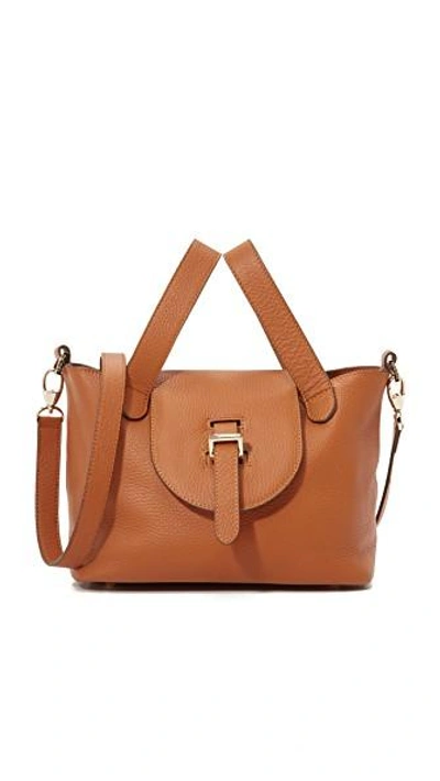 Shop Meli Melo Thela Mini Cross Body Bag In Tan