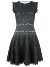 ALEXANDER MCQUEEN flared knit dress,DRYCLEANONLY