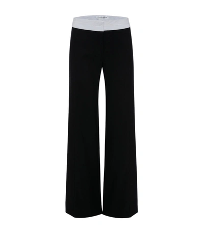Shop Victoria Beckham Side Seam Detail Trouser In Black