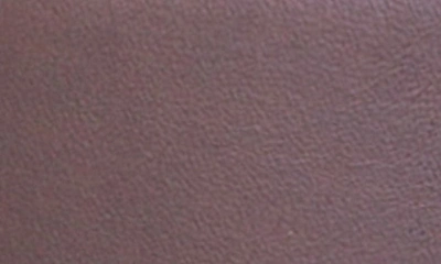 Made In Italy Solid Leather Belt In Burgundy