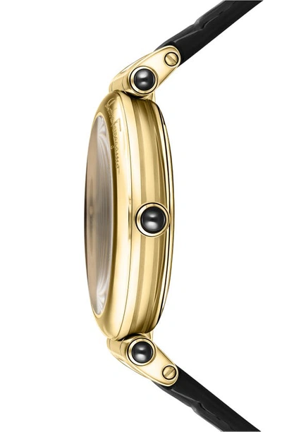 Ferragamo Idillio Strap Watch Woman Wrist Watch Gold Size - Stainless Steel In Gold