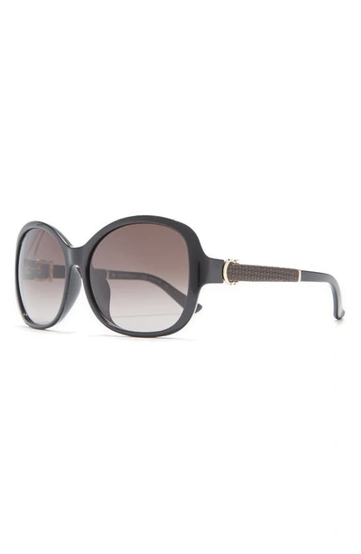 Ferragamo Salvatore  59mm Square Sunglasses In Black