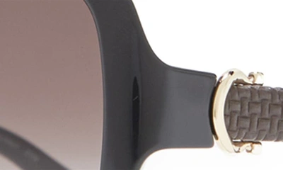 Ferragamo Salvatore  59mm Square Sunglasses In Black