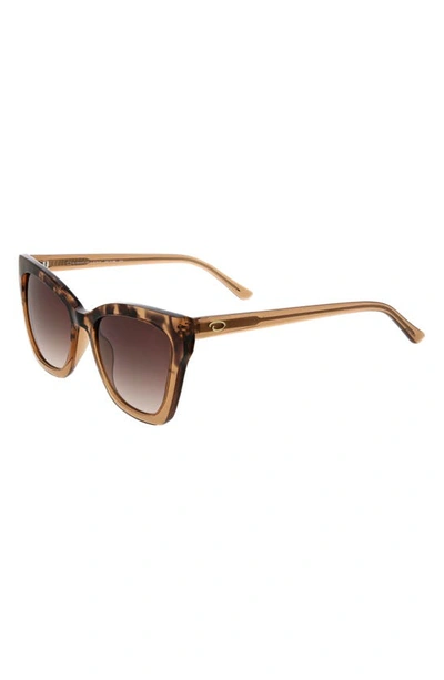 Shop Oscar De La Renta Butterfly Cat Eye Sunglasses In Smokey Demi