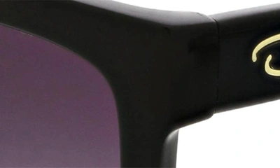 Oscar De La Renta Modern Square Sunglasses In Black