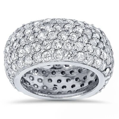 Pompeii3 5 3/4ct Pave Diamond Eternity Wedding Anniversary Ring In Multi