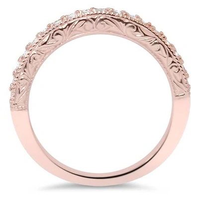 Pompeii3 1ct Vintage Engagement Wedding Ring Semi Mount Set 14k Rose Gold In Multi