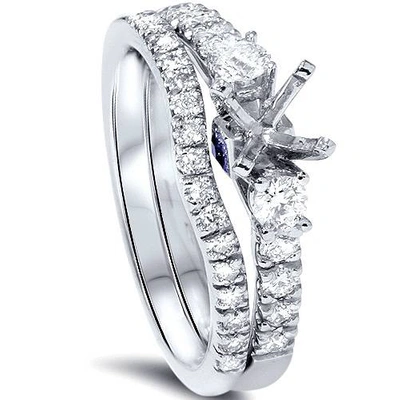 Pompeii3 1/2ct Diamond Engagement Ring Setting Set 950 Platinum In Silver