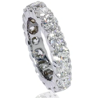 Pompeii3 5ct Prong Diamond Eternity Ring 14k White Gold In Multi