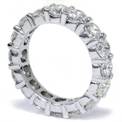 Pompeii3 5ct Prong Diamond Eternity Ring 14k White Gold In Multi
