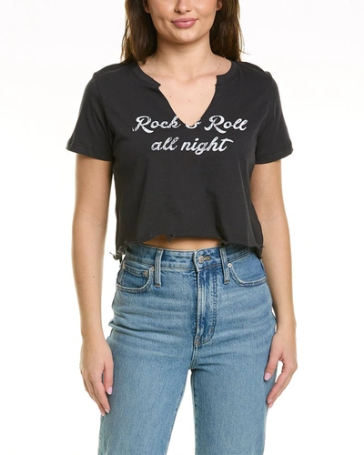 Shop Prince Peter Graphic Cropped T-shirt In Black