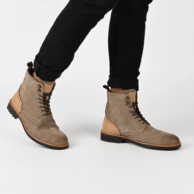 Thomas & Vine Welch Wingtip Ankle Boot In Pink