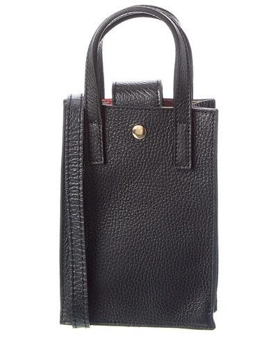 Shop Persaman New York Marie Leather Book Bag In Black