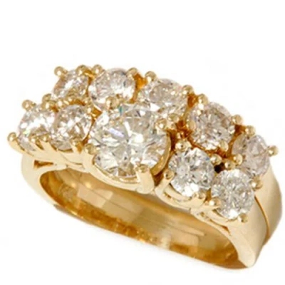 Pompeii3 2 1/2ct Round Diamond Matching Wedding Set 14k Gold In Multi