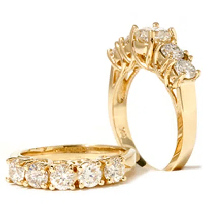 Pompeii3 2 1/2ct Round Diamond Matching Wedding Set 14k Gold In Multi
