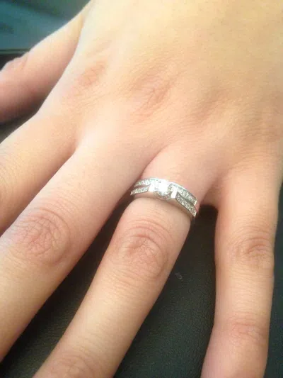 Pompeii3 1/2ct Diamond Engagement Matching Wedding 14k White Gold Ring Set In Multi