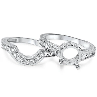 Pompeii3 3/4ct Diamond Engagement Vintage Wedding Ring Mount In Multi