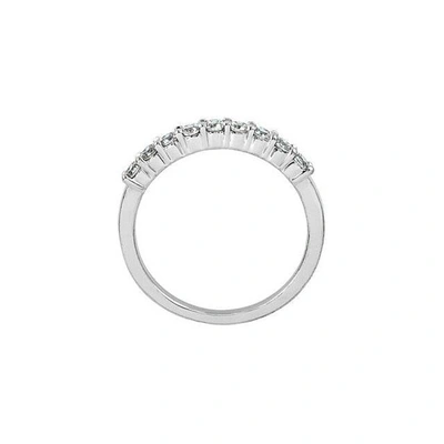 Pompeii3 5/8ct 9 Stone Diamond Wedding Ring 14k White Gold In Multi