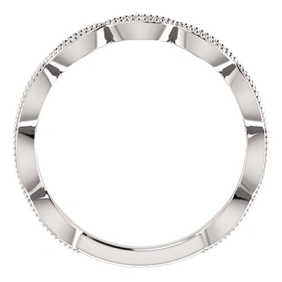 Pompeii3 1/5ct Diamond Wedding Ring Womens Stackable Anniversary Ring 14k White Gold In Multi