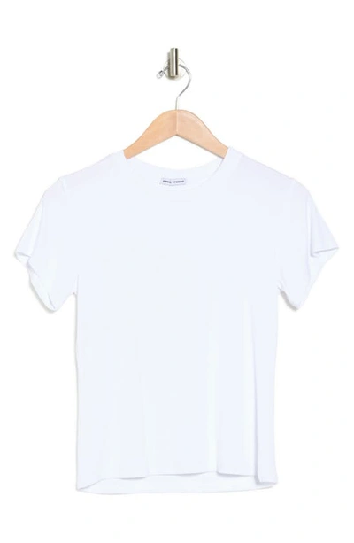 Shop Sweet Romeo Ribbed Short Sleeve T-shirt In White