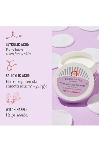 First Aid Beauty Ingrown Hair Pads With Bha & Aha