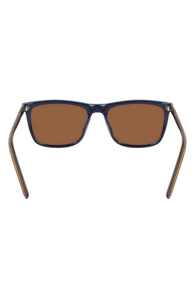 Shop Converse Chuck 56mm Rectangle Sunglasses In Obsidian/ Brown