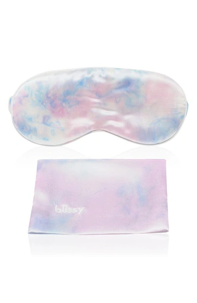 Shop Blissy Silk Sleep Mask In Tie Dye