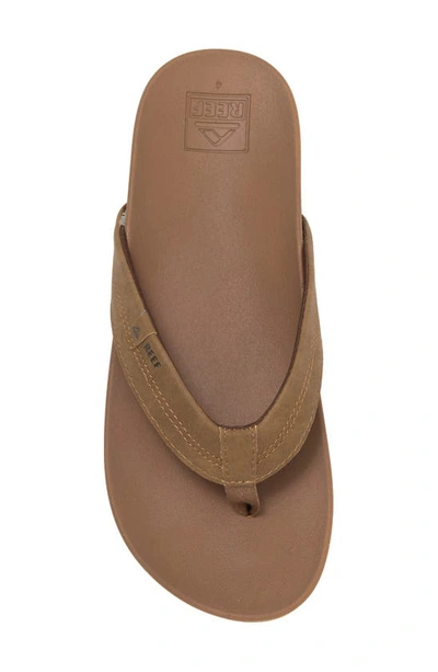 Shop Reef Kids' Cushion Spring Flip Flop Sandal In Tan