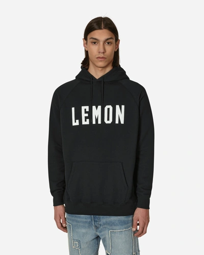 Shop Sequel Lemon Hooded Sweatshirt In Black