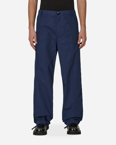 Shop Kenzo Cargo Trousers Midnight In Blue