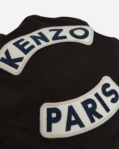 Shop Kenzo Logo Beret In Black