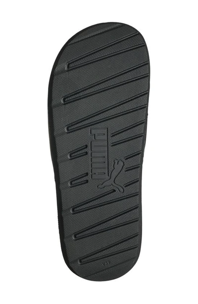 Shop Puma Cool Cat 2.0 V Slide Sandal In  Black- Black