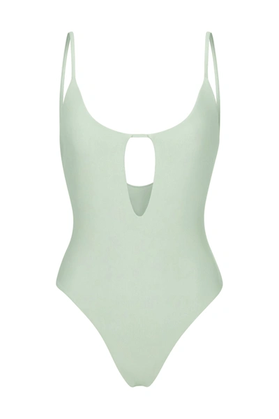 Shop Anemos The Keyhole One-piece In Celadon