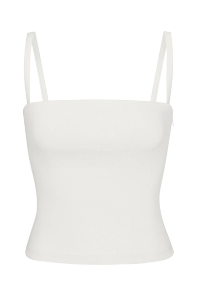 Shop Anemos Naomi Top In Stretch Linen In White