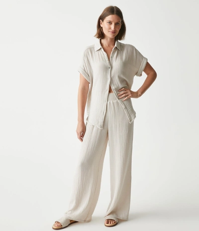 Shop Michael Stars Susie Gauze Pant In Cement